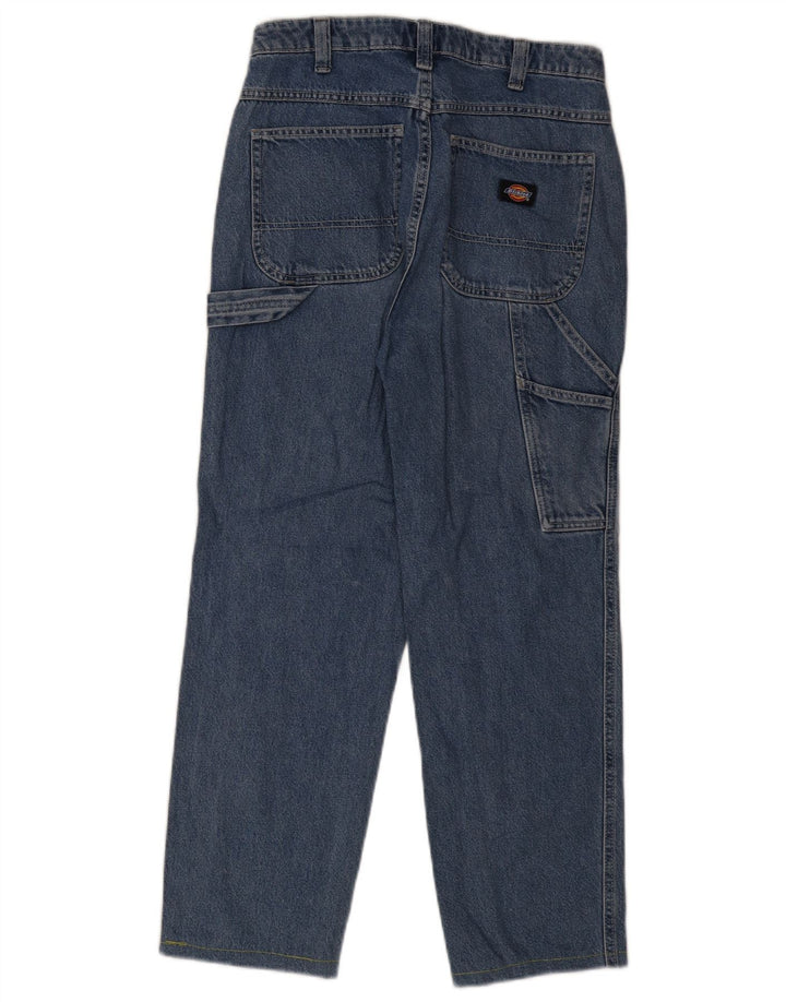 Dickies Womens Cargo Straight Jeans W27 L26 Blue