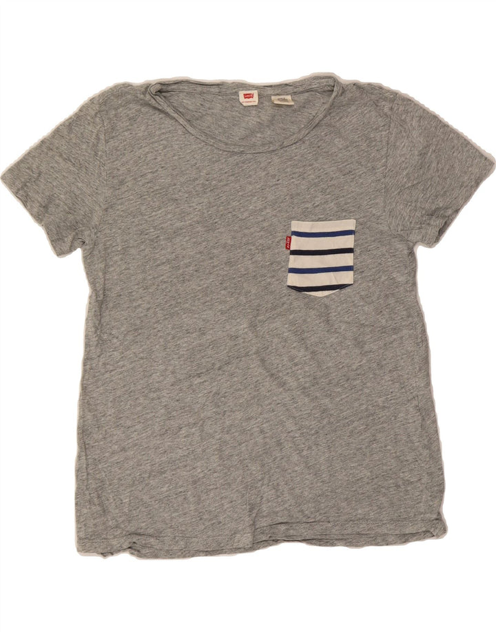 LEVI'S Boys T-Shirt Top 11-12 Years XS  Grey Vintage Levi's and Second-Hand Levi's from Messina Hembry 