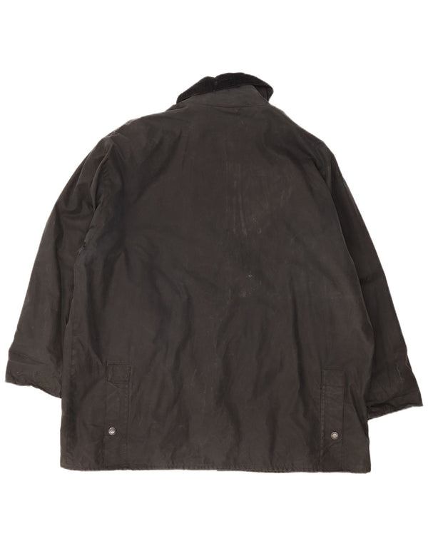 MC Orvis Chaqueta holgada de algodón encerado para hombre UK 40 Large Black