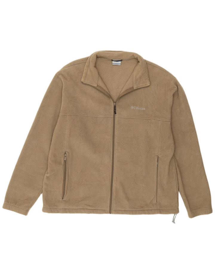 Columbia Herre Fleecejakke UK 44 2XL Beige Polyester