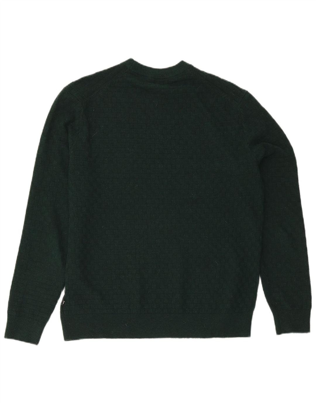 Męski sweter Ted Baker z okrągłym dekoltem, rozmiar 3, średni zielony poliester