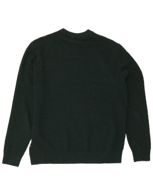 Ted Baker Herren-Pullover mit Rundhalsausschnitt, Größe 3, mittelgrün, Polyester