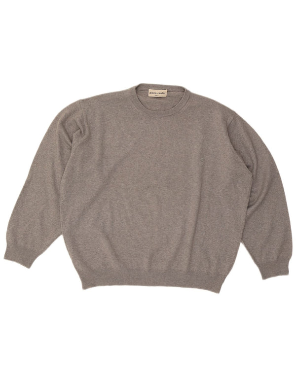 Pierre Cardin Pull col rond homme XL gris acrylique