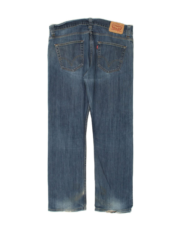 LEVI'S Mens Straight Jeans W38 L32  Blue Cotton