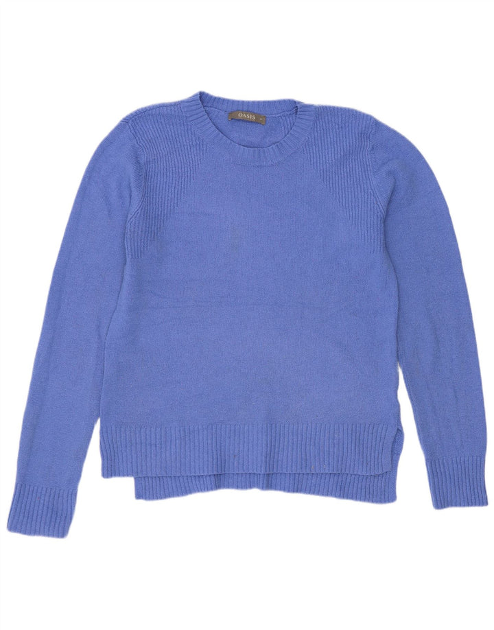 Γυναικείο πουλόβερ Oasis Crew Neck Jumper UK 14 Medium Blue Polyester