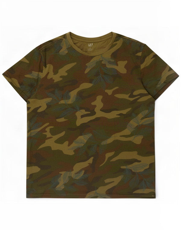 Мужская футболка Gap Top Medium Khaki Camouflage Cotton