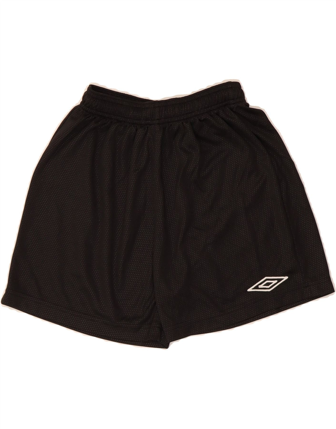 UMBRO Boys Sport Shorts 13-14 Years  Black Spotted Polyester Vintage Umbro and Second-Hand Umbro from Messina Hembry 