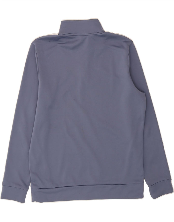 UNDER ARMOUR Mens Zip Neck Sweatshirt Jumper Medium Purple Polyester Vintage Under Armour and Second-Hand Under Armour from Messina Hembry 