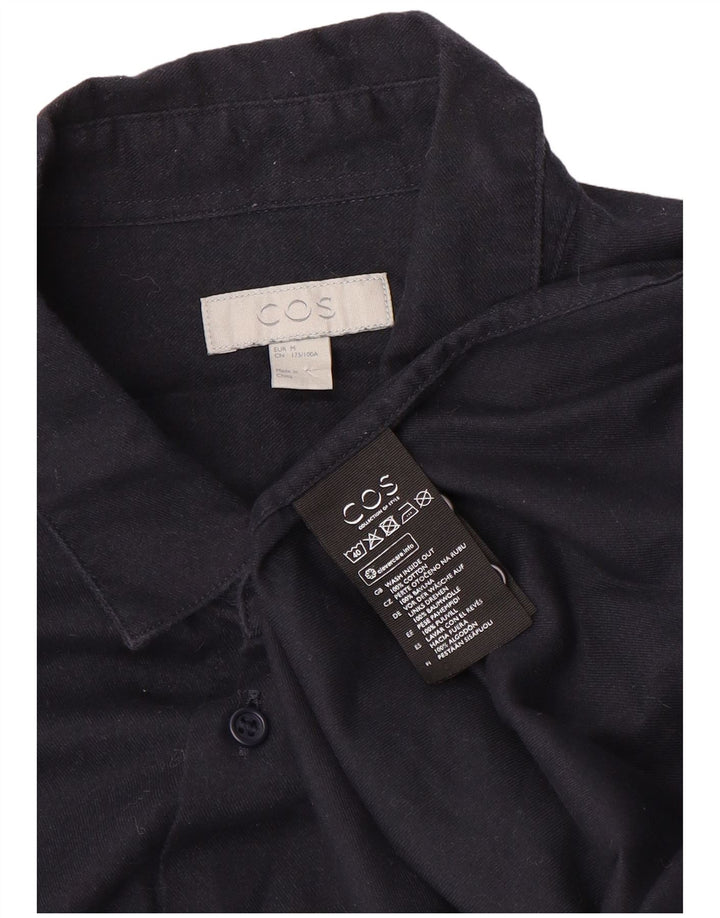 Camicia Cos da uomo in cotone blu navy medio