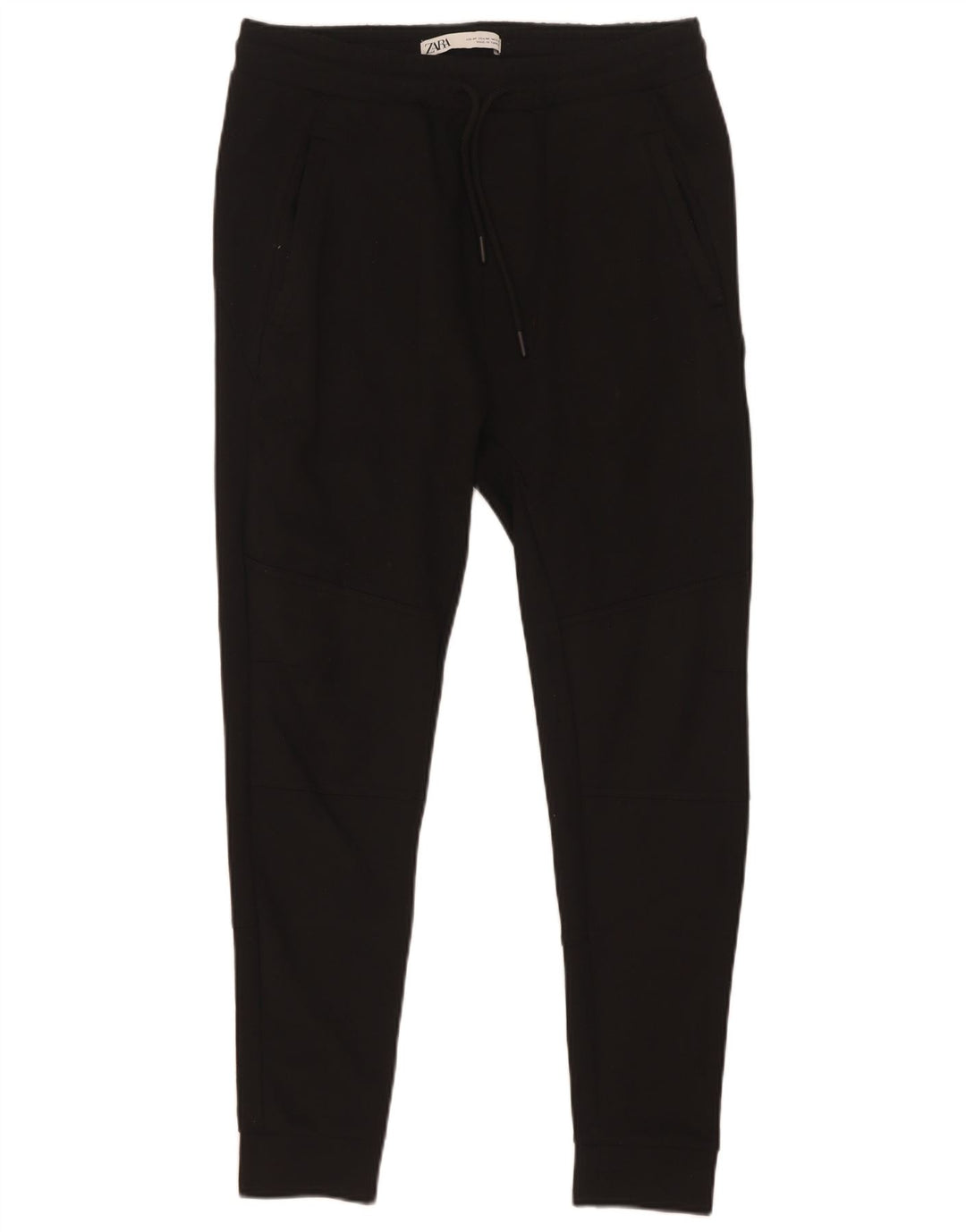 Zara Mens Tracksuit Trousers Joggers Medium Black Polyester