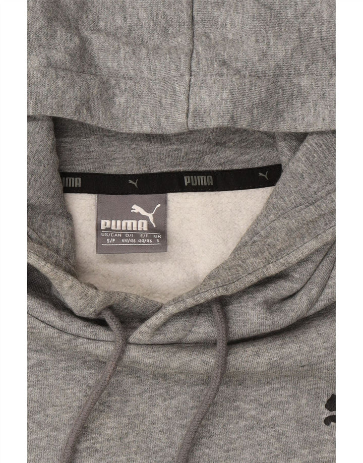 PUMA Mens Hoodie Jumper Small Grey Cotton Vintage Puma and Second-Hand Puma from Messina Hembry 