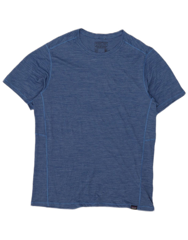 Camiseta Patagonia Hombre Top Medium Azul Pinstripe Poliéster