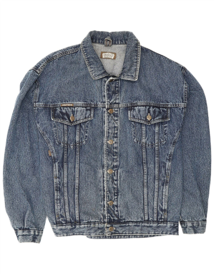 Vintage Mens Denim Jacket UK 38 Medium Blue