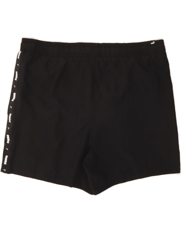 PUMA Mens Graphic Sport Shorts Large  Black Polyester Vintage Puma and Second-Hand Puma from Messina Hembry 