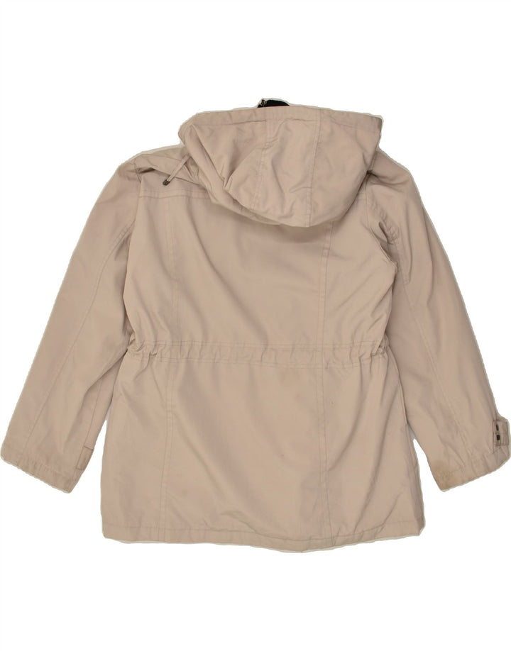 LONDON FOG Womens Hooded Windbreaker Jacket UK 18 XL Beige Polyester | Vintage London Fog | Thrift | Second-Hand London Fog | Used Clothing | Messina Hembry 