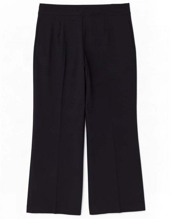 Marks & Spencer Womens Casual Trousers UK 12 Medium W30 L28 Navy Blue