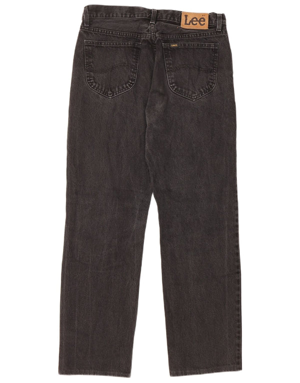 Lee Mens Chicago Straight Jeans W34 L29 fekete pamut