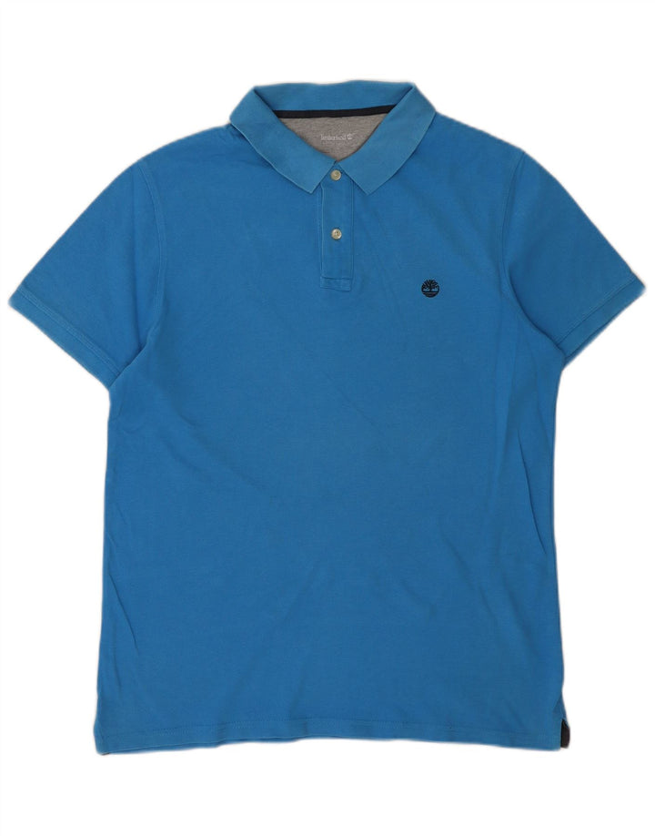 Timberland Mens Polo Shirt Large Blue