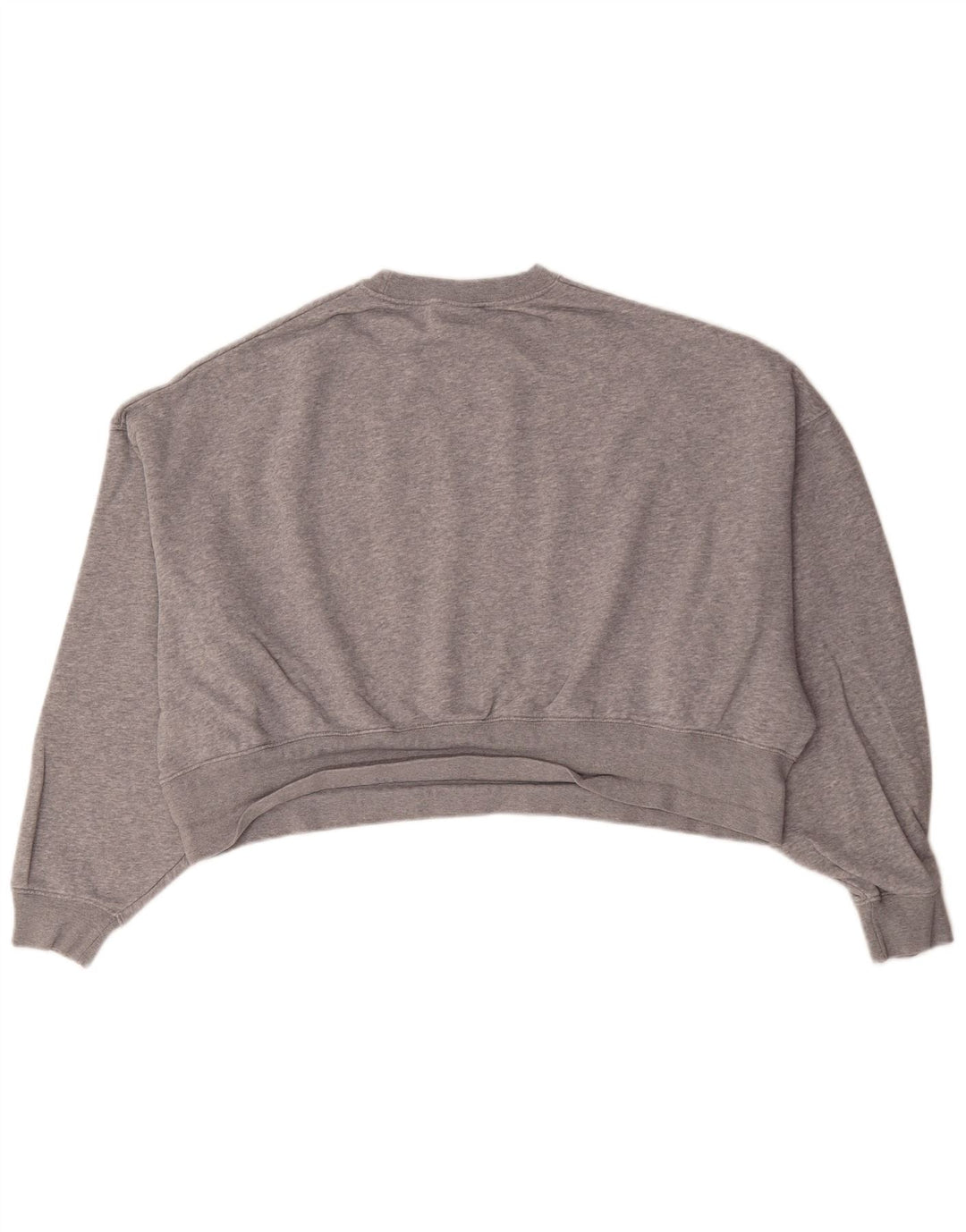 Nike Sweat-shirt court surdimensionné pour femme UK 10 Petit gris moucheté