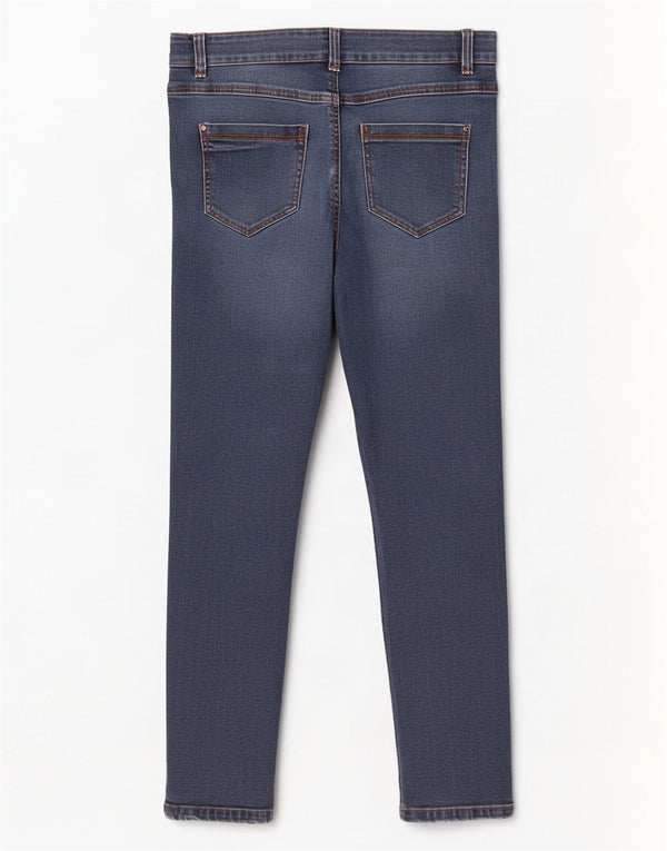 M&Co Damen Skinny Jeans UK 10 Small W30 L28 Marineblau Baumwolle