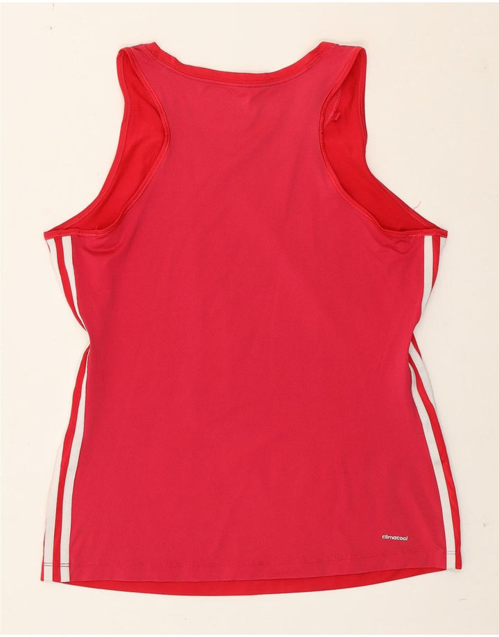 Adidas Womens Climacool Vest Top UK 16/18 Large Pink Polyester