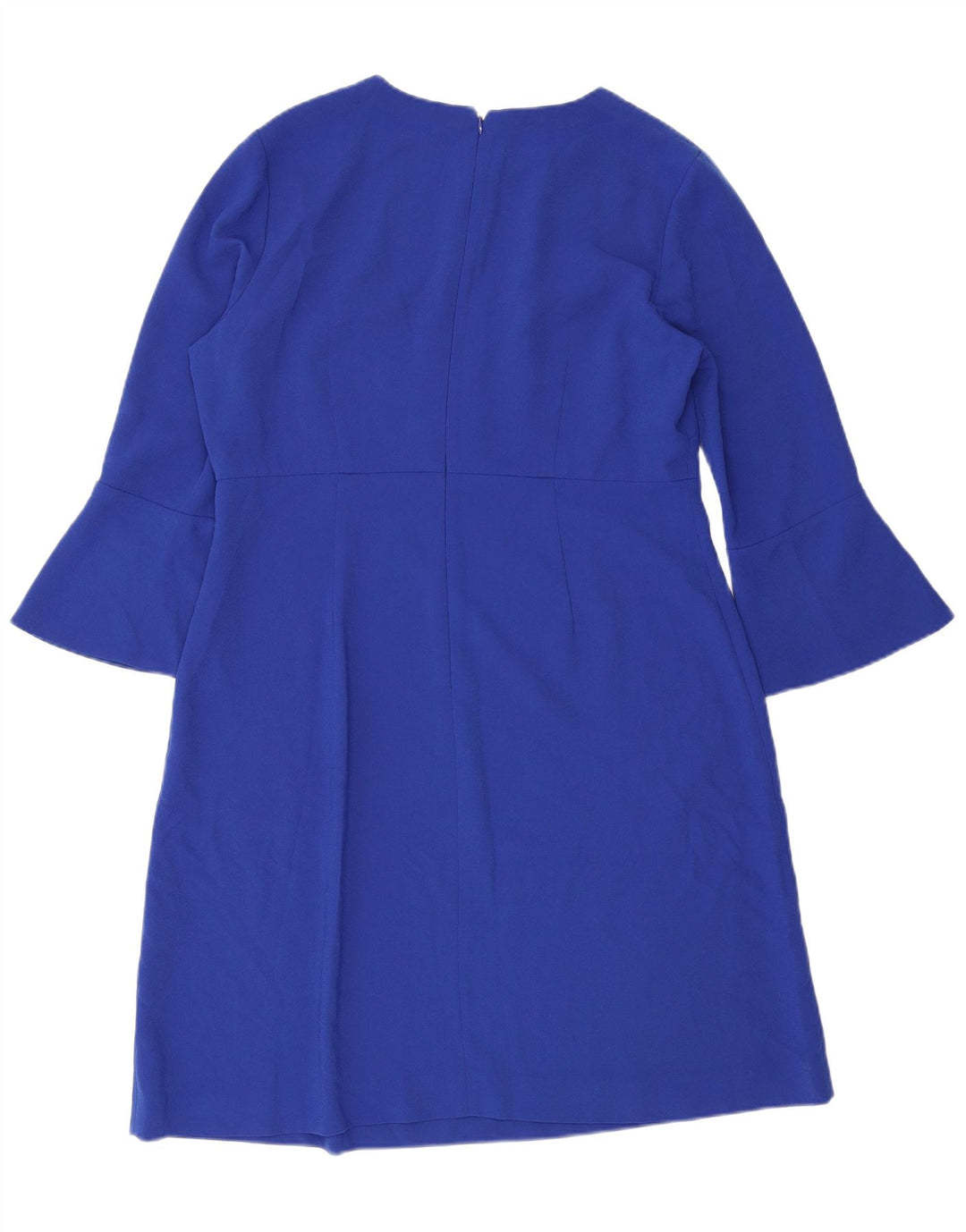 Hobbs Womens 3/4 Sleeve Shift Dress UK 16 Large Blue Polyester