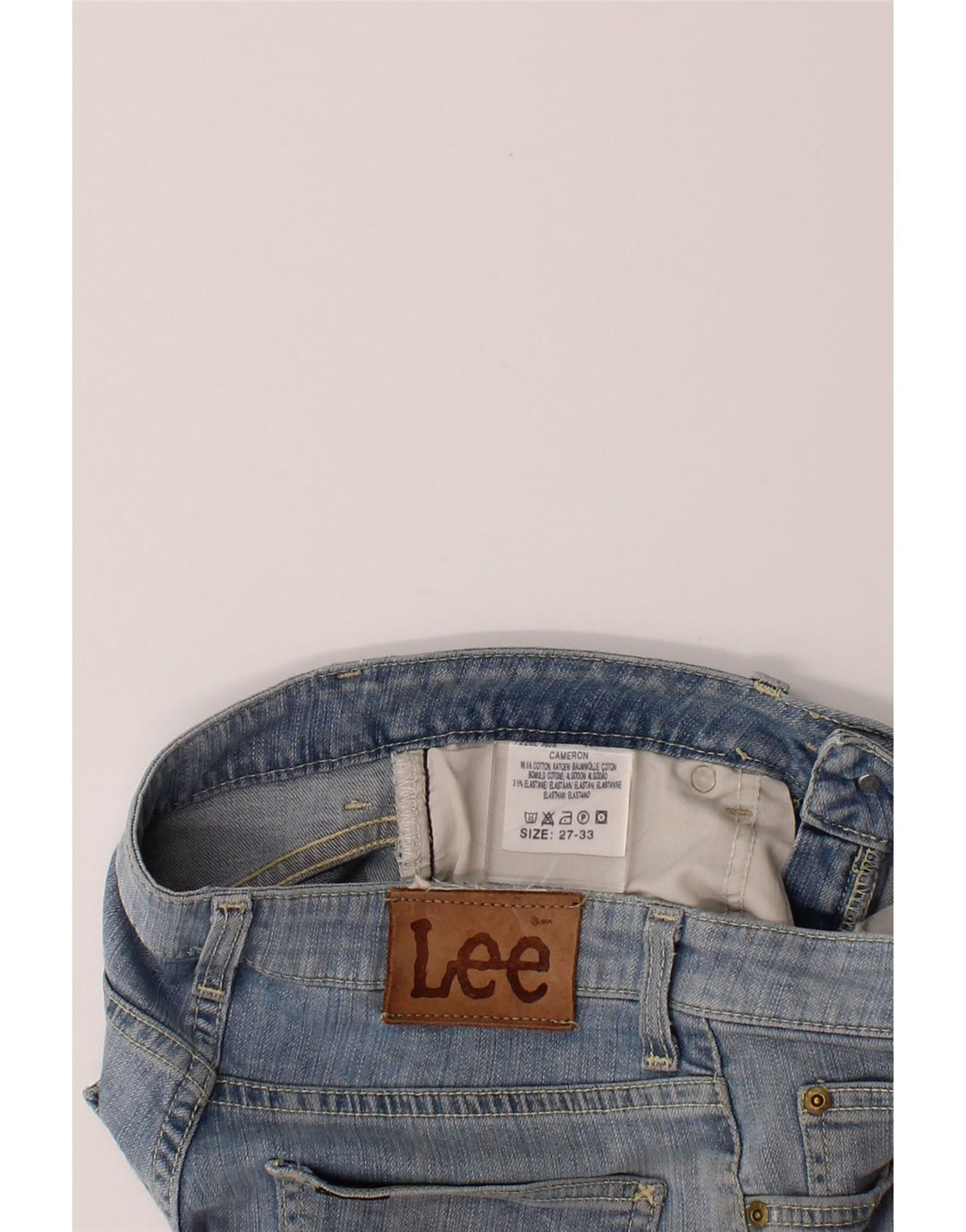 LEE Womens Straight Jeans W27 L28 Blue Cotton Vintage Lee and Second-Hand Lee from Messina Hembry 