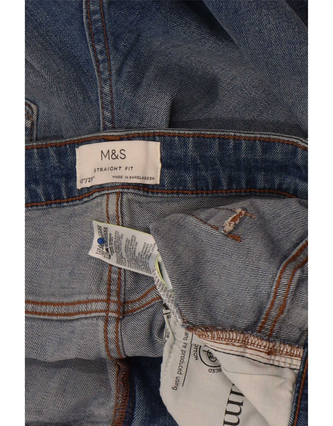 Marks & Spencer Mens Straight Jeans W40 L29 Blue Cotton
