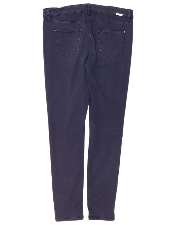 Massimo Dutti Damen Skinny Freizeithose EU 42 Large W32 L30 Marineblau