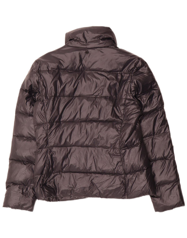 Benetton Damen Wattierte Jacke UK 12 Medium Schwarz