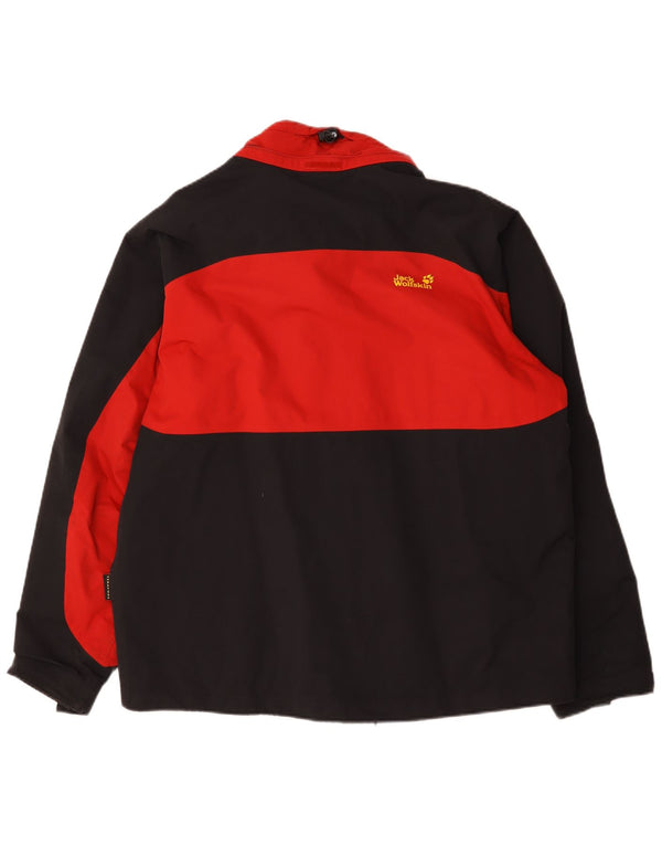 Jack Wolfskin Herre Windbreaker Jacket UK 44 XL Rød Colourblock Polyamid