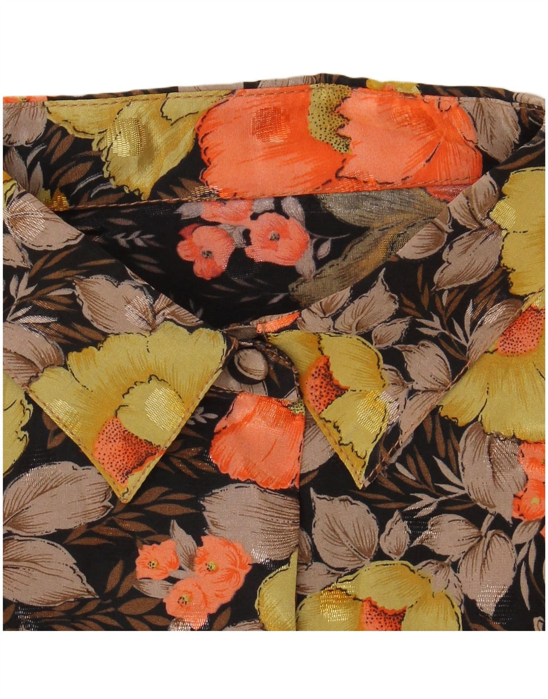 VINTAGE Womens Shirt UK 16 Large Multicoloured Floral