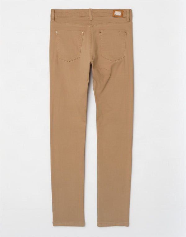 Zara Dame Skinny Casual Bukser EU 38 Small W28 L30 Beige