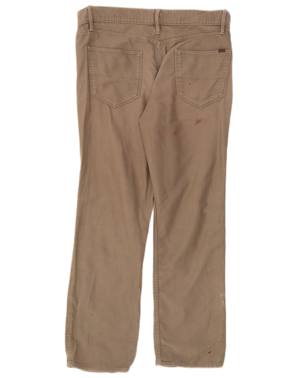 Marks & Spencer Pantalones casuales de corte regular para hombre W34 L29 Algodón beige