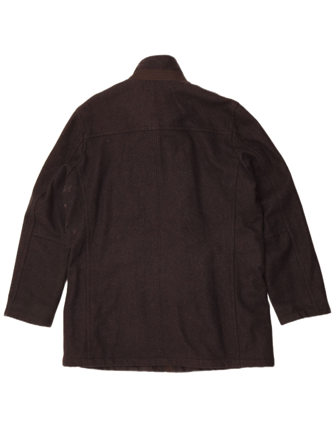 Pierre Cardin Mens Pea Coat EU 52 XL Grey Wool