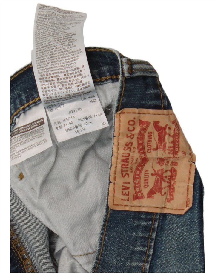 Damskie jeansy LEVI'S 511 Slim W29 L30 Niebieska bawełna