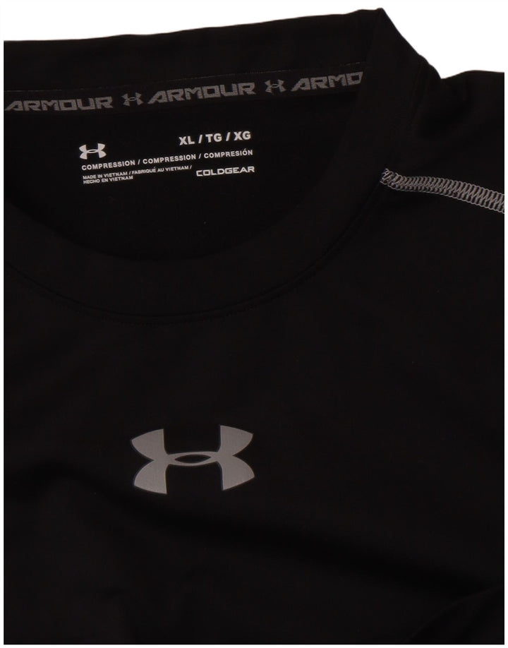 Under Armour Herre Compression Top Langærmet XL Sort
