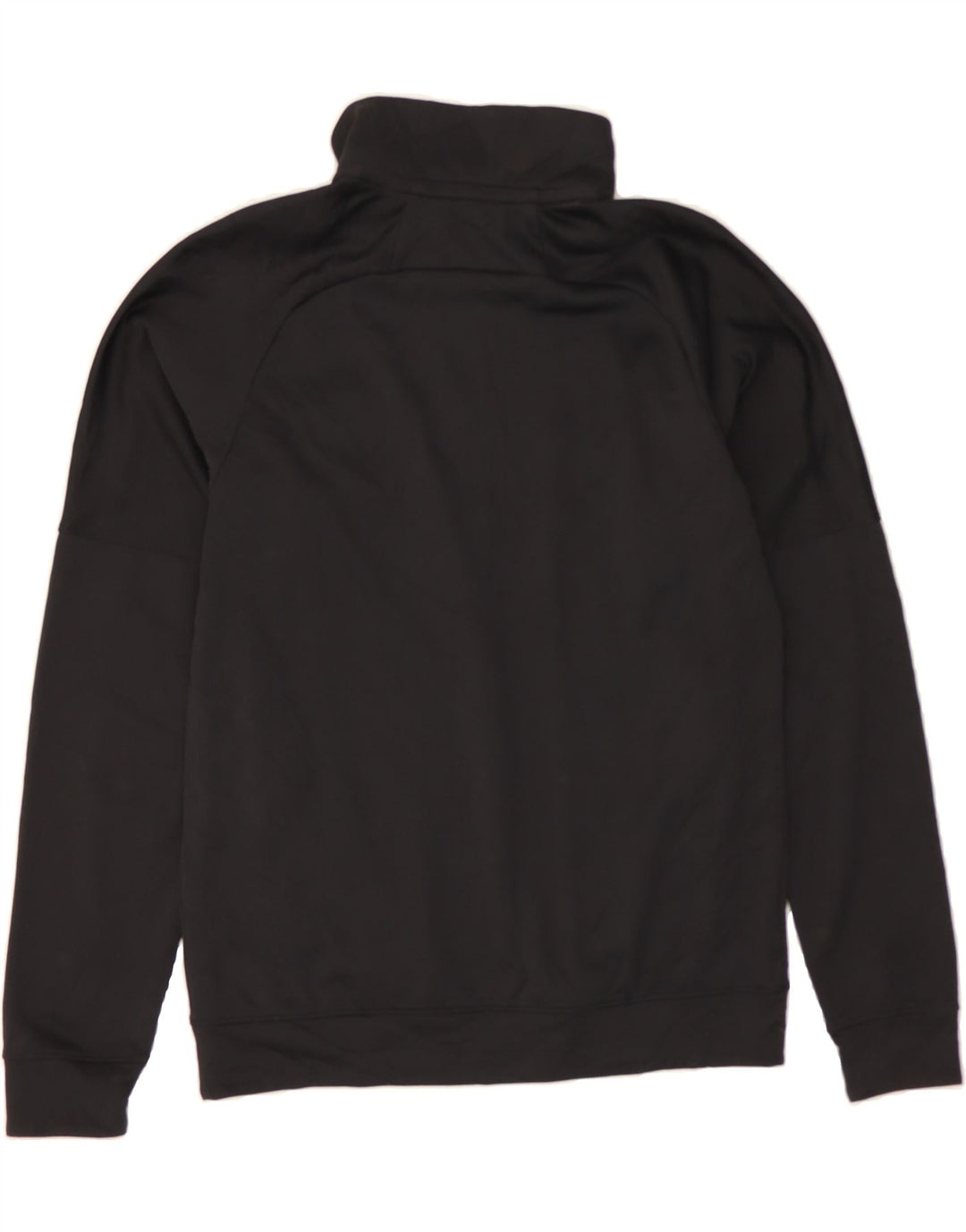 ADIDAS Mens Zip Neck Sweatshirt Jumper Small Black Polyester Vintage Adidas and Second-Hand Adidas from Messina Hembry 