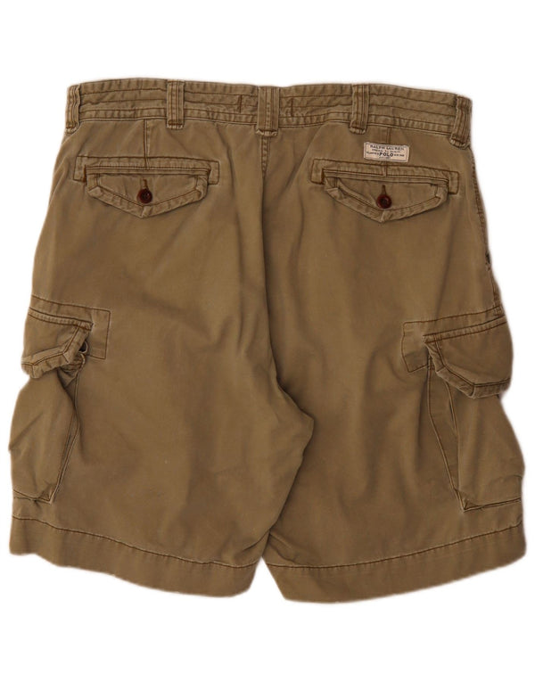 Pantaloncini cargo da uomo Polo Ralph Lauren W38 XL cotone kaki