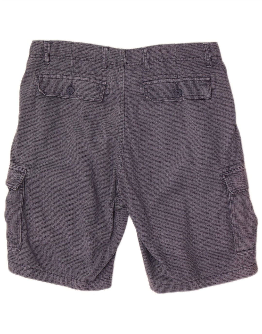 Dack's Mens Cargo Shorts IT 50 Large W34  Navy Blue Spotted Cotton