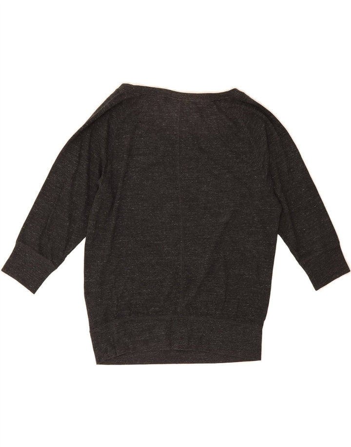 NIKE Womens Oversized Graphic Sweatshirt Jumper UK 14 Medium Grey Flecked Vintage Nike and Second-Hand Nike from Messina Hembry 