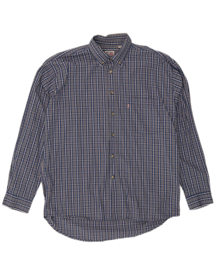 Ανδρικό πουκάμισο Levi's Large Blue Check Cotton