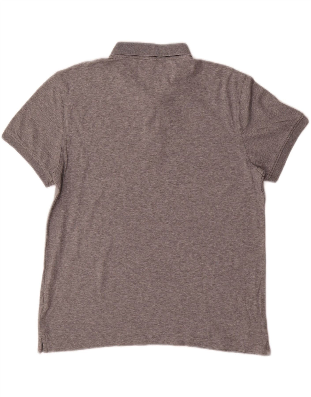CALVIN KLEIN Mens Polo Shirt Medium Grey Flecked Cotton