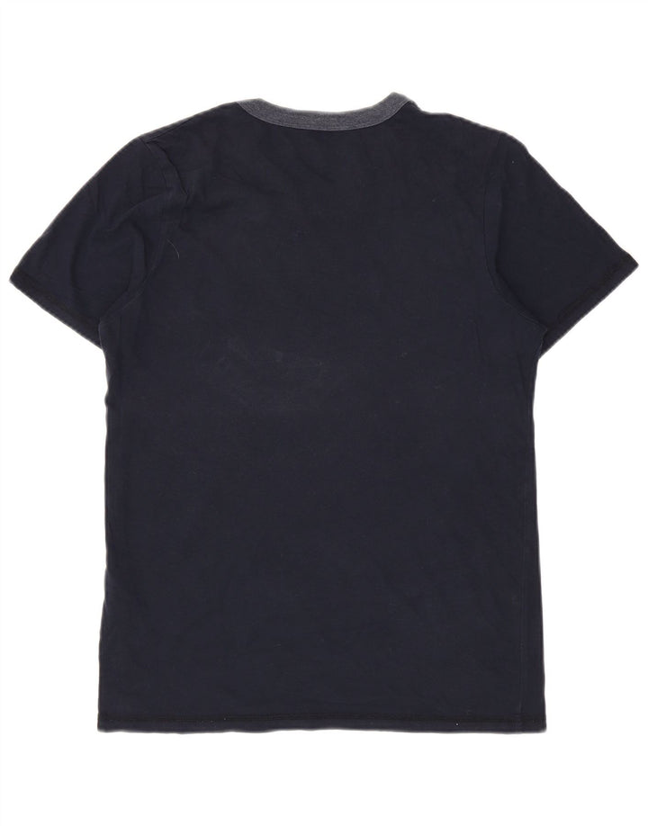 JACK & JONES Mens Core Graphic T-Shirt Top Medium Navy Blue Cotton