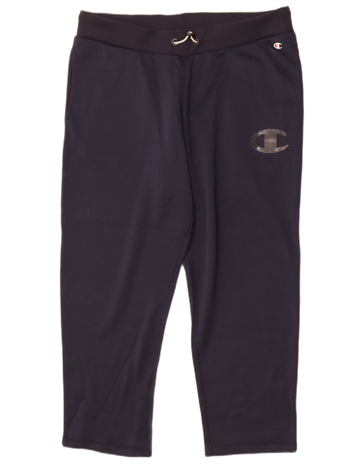 Champion Mens Tracksuit Trousers 2XL  Navy Blue Polyester