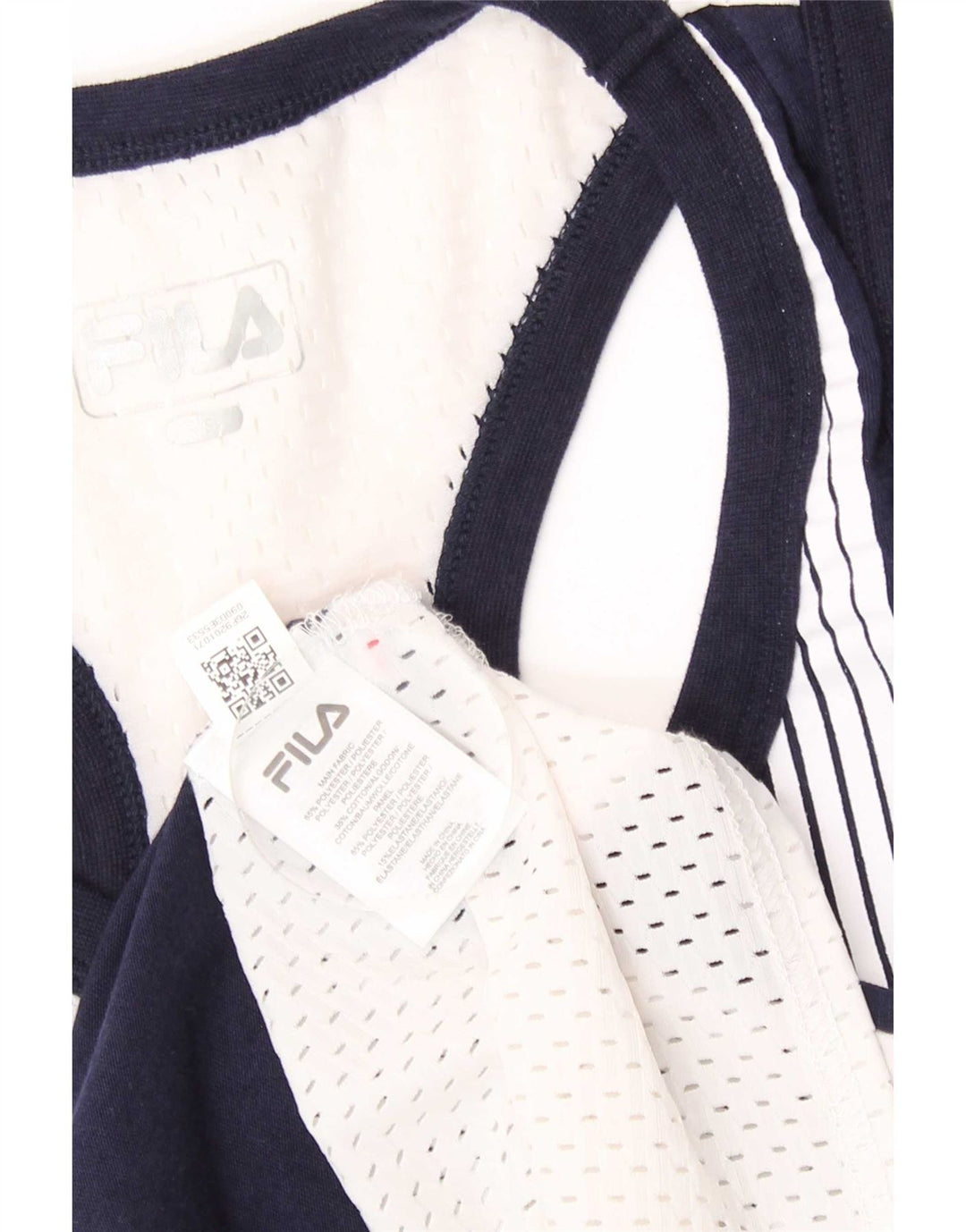 Fila Hombre Graphic Vest Top Small Blanco Colorblock Poliéster