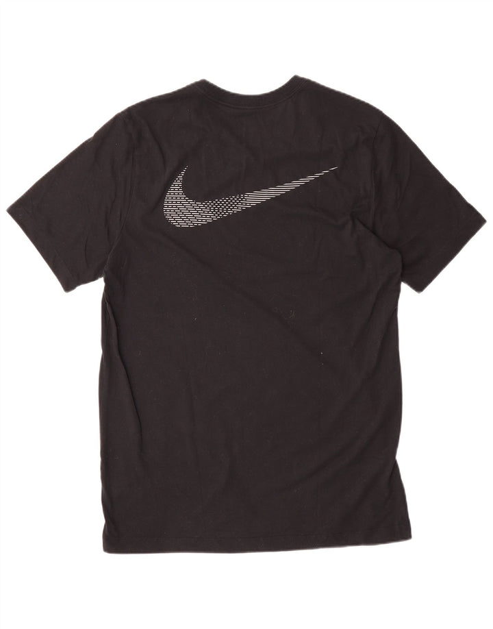 NIKE Mens Dri Fit Graphic T-Shirt Top Medium Black