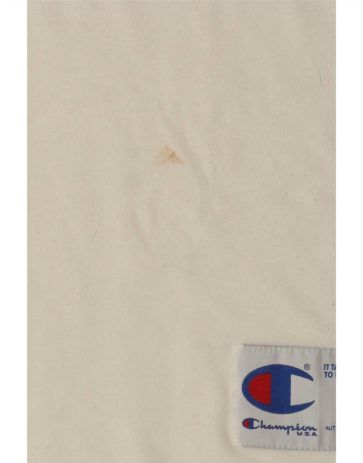 Champion Herren-T-Shirt mit grafischer Grafik, mittelweiße Baumwolle
