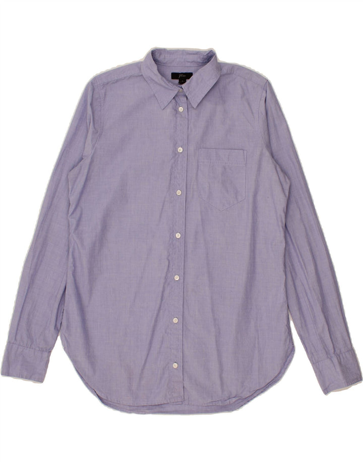 J. CREW Womens Shirt US 4 Small Purple Cotton Vintage J. Crew and Second-Hand J. Crew from Messina Hembry 