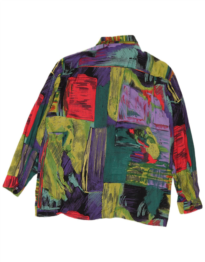 Vintage Mens Abstract Pattern Shirt Size 41/42 Large Multicoloured
